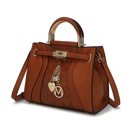 MKF Collection Cassia Women’s Satchel Bag Vegan Leather Crossbody Bag Handbag Purse by Mia K
