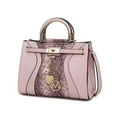 thumbnail image 1 of MKF Collection Cassia Women’s Satchel Bag Vegan Leather Snake Crossbody Bag Handbag Purse by Mia K- Pink, 1 of 7