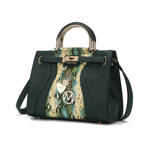MKF Collection Cassia Women’s Satchel Bag Vegan Leather Snake Crossbody Bag Handbag Purse by Mia K