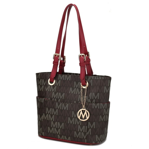MKF Collection Cavalli M Signature Women Tote Bag, Handbag Purse by Mia K - Red