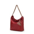 thumbnail image 1 of MKF Collection Celestine Women’s Quilted Shoulder Bag, Luxury Design by Mia K - Wine, 1 of 8