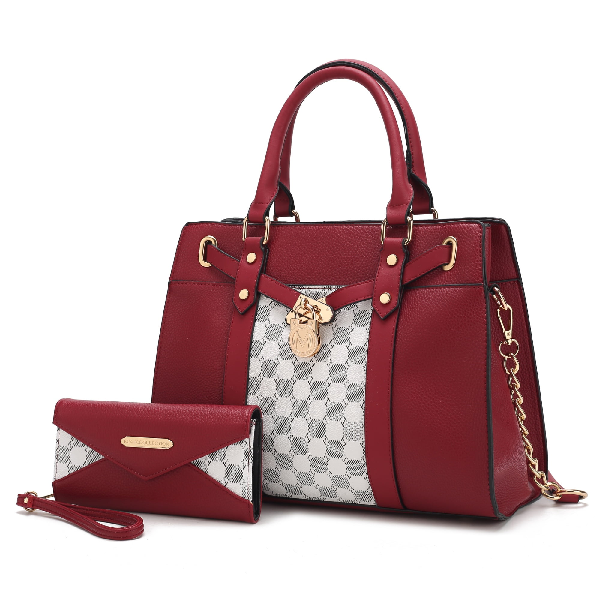 MKF Collection Maji Tote Bag with Wristlet Bag for Women