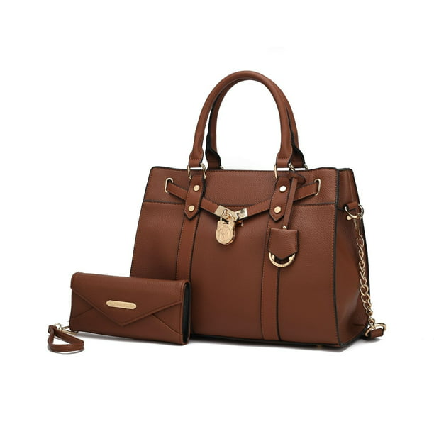 MKF Collection Christine Vegan Leather Women’s Satchel Bag with wallet ...
