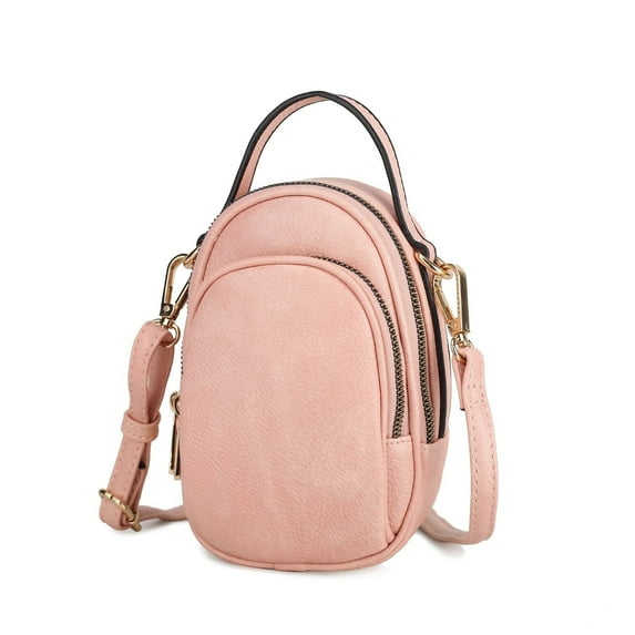 MKF Collection Claire Women's Small Crossbody Handbag by Mia K. - Pink