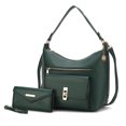 thumbnail image 1 of MKF Collection Clara Vegan Leather Women's Shoulder Bag & Wristlet Wallet, Chic Hobo Purse Handbag by Mia K - Forest Green, 1 of 12