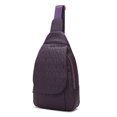 thumbnail image 1 of MKF Collection Cleisy Vegan Leather Women's Sling Bag, Stylish Fanny Purse Handbag by Mia K - Purple, 1 of 10