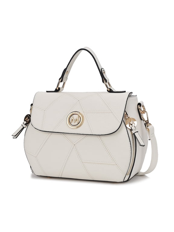 Clementine Vegan Leather Women’s Satchel Bag, Fashion Shoulder Bag Purse Handbag by Mia K