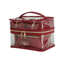 MKF Collection Cosmetic Case 4 pcs Set, Makeup Purse Handbag by Mia K