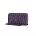thumbnail image 1 of MKF Collection Daniela Wallet for Women, Vegan Leather Wristlet Purse Handbag by Mia K - Purple, 1 of 7