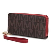 MKF Collection Daniela Wallet for Women, Vegan Leather Wristlet Purse Handbag by Mia K - Red