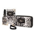 thumbnail image 1 of MKF Collection Darla Snake Travel Gift, Wristlet Wallet, Cardholder, Hang Tag 3 Pcs by Mia K - Black, 1 of 7
