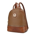 thumbnail image 1 of MKF Collection Denice Signature Women Backpack, Bookbag Purse Handbag Fashion Travel Daypack Bag by Mia K - Tan Brown, 1 of 8
