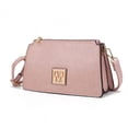 thumbnail image 1 of MKF Collection Domitila Vegan Leather Women's Shoulder Bag, Stylish Crossbody Handbag by Mia K - Pink, 1 of 9