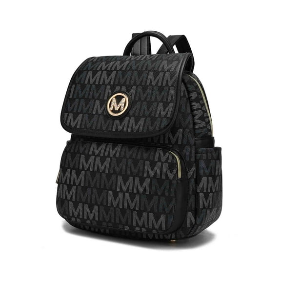 MKF Collection Drea Vegan Leather Women's Backpack by Mia K - Black
