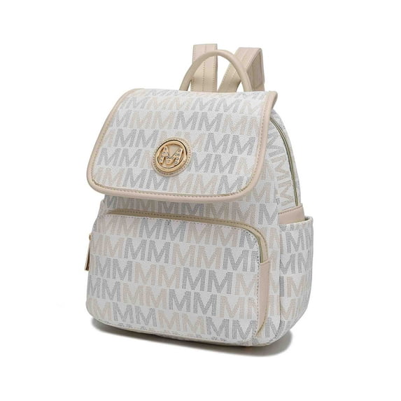 MKF Collection Drea Vegan Leather Women's Backpack by Mia K - White