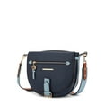 thumbnail image 1 of MKF Collection Drew Vegan Leather Colorblocked Women's Shoulder Handbag by Mia K., Navy, 1 of 10