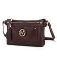 thumbnail image 1 of MKF Collection Elaina Women's Multi Pocket Crossbody Bag, Vegan Leather Shoulder Bag by Mia K- Coffee Brown, 1 of 7