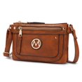 thumbnail image 1 of MKF Collection Elaina Women's Multi Pocket Crossbody Bag, Vegan Leather Shoulder Bag by Mia K- Cognac Brown, 1 of 7