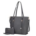 thumbnail image 1 of MKF Collection Emery Vegan Leather Women's Tote Bag with Wallet - 2 pieces by Mia K- Charcoal, 1 of 7