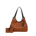 thumbnail image 1 of MKF Collection Estelle Shoulder Bag & Wallet Set, Vegan Leather Shoulder Bag Handbag Purse by Mia K, 1 of 7