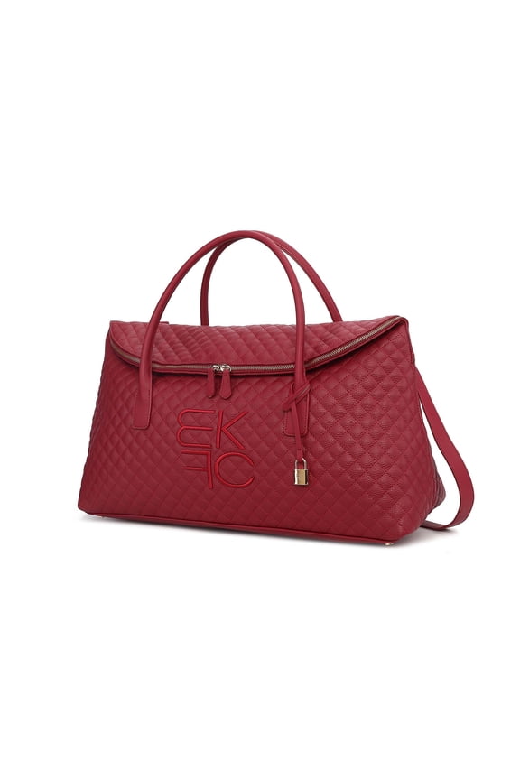 Eulalie Women Weekender Bag Vegan Leather Duffle Bag Shoulder Bag Handbag Purse by Mia K