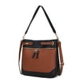 thumbnail image 1 of MKF Collection Evie Women Shoulder bag Vegan Leather Handbag Crossbody Bag by Mia K - Black Cognac, 1 of 6