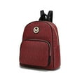 thumbnail image 1 of MKF Collection Fanny Women's Backpack, Signature Vegan Leather Daypack Bag Travel Bag by Mia K. -Burgundy, 1 of 7