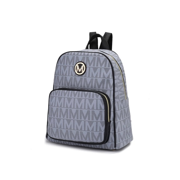 MKF Collection Fanny Women's Backpack, Signature Vegan Leather Daypack Bag Travel Bag by Mia K. -Gray