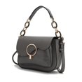 thumbnail image 1 of MKF Collection Fanta Croc Vegan Leather Women's Shoulder Bag, Sleek Crossbody Purse Handbag by Mia K - Charcoal Gray, 1 of 9