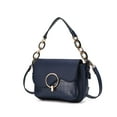 thumbnail image 1 of MKF Collection Fantacy Croc Vegan Leather Women's Shoulder Bag, Sleek Crossbody Purse Handbag by Mia K - Navy, 1 of 7