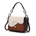 thumbnail image 1 of MKF Collection Fantasia Vegan Leather Women's Shoulder Bag, Sleek Shoulder Purse Handbag by Mia K - Coffee Cognac, 1 of 9