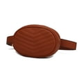 thumbnail image 1 of MKF Collection Fatima Quilted Chevron Women’s Belt Handbag by Mia K., 1 of 9