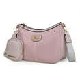 thumbnail image 1 of MKF Collection Freya Vegan Leather Women's Crossbody Bag, Sleek Purse Handbag by Mia K - Blush, 1 of 9