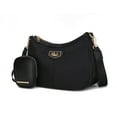 thumbnail image 1 of MKF Collection Freya Vegan Leather Women's Crossbody Bag, Sleek Purse Handbag by Mia K - black, 1 of 9