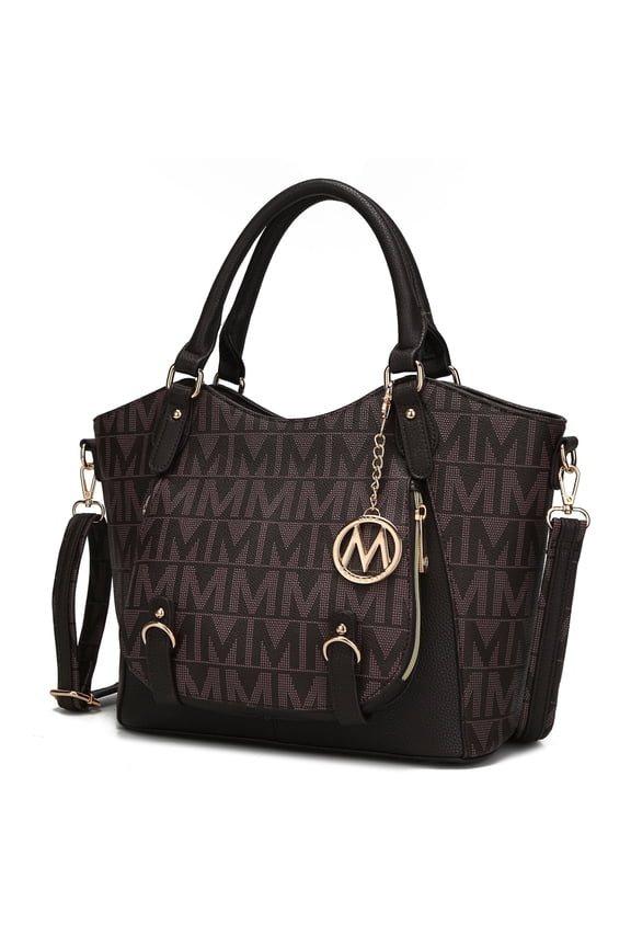 Fula Tote Bag for Women, Vegan Leather Top-Handle Shoulder Bag Crossbody Bag Handbag Purse By Mia K- Chocolate