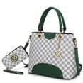 thumbnail image 1 of MKF Collection Gabriella Circular Print Women Tote Bag & Wristlet Wallet, Vegan Leather Handbag for Travel Work and School by Mia K - Green, 1 of 9