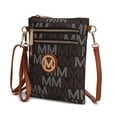 thumbnail image 1 of MKF Collection Gaia Crossbody Bag, Signature Vegan Leather Shoulder Bag Handbag by Mia K - Brown, 1 of 8