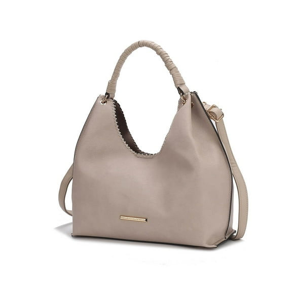 MKF Collection Gara Women’s Shoulder Bag, Vegan Leather Crossbody Bag Handbag Purse by Mia K - Beige