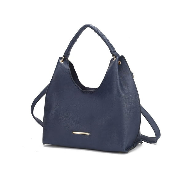 MKF Collection Gara Women’s Shoulder Bag, Vegan Leather Crossbody Bag Handbag Purse by Mia K - Navy