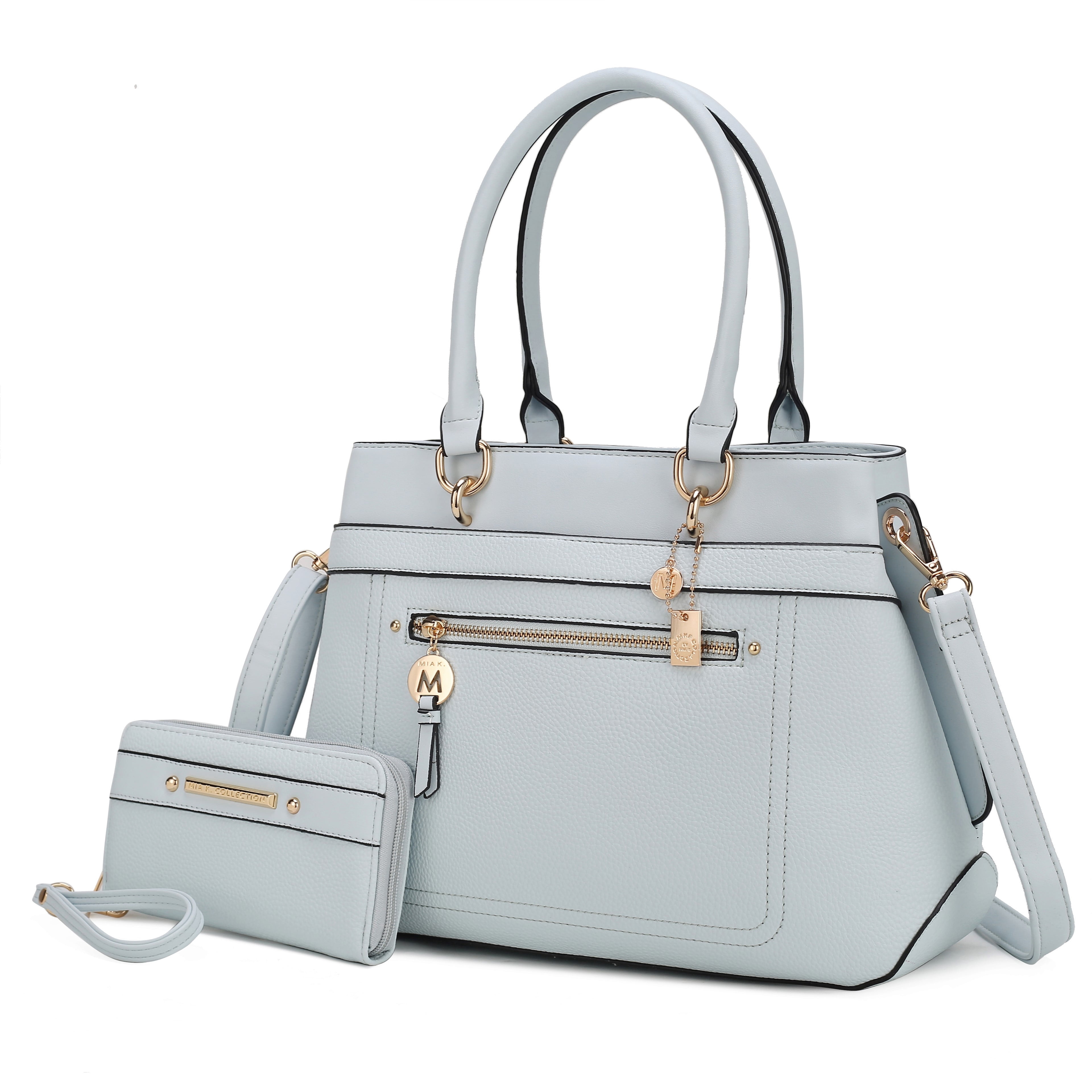MKF Collection Gardenia Vegan Leather Women's Tote Bag & Wallet