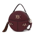 thumbnail image 1 of MKF Collection Gayle Crossbody Bag Stylish Vegan Leather Women’s Handbag Purse by Mia K- Wine, 1 of 7