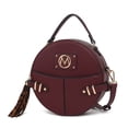 thumbnail image 1 of MKF Collection Gayle Crossbody Bag Stylish Vegan Leather Women’s Handbag Purse by Mia K- Wine, 1 of 7