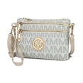 thumbnail image 1 of MKF Collection Geneve Womens Crossbody Bag Faux Leather Gold Tone Details, 1 of 8