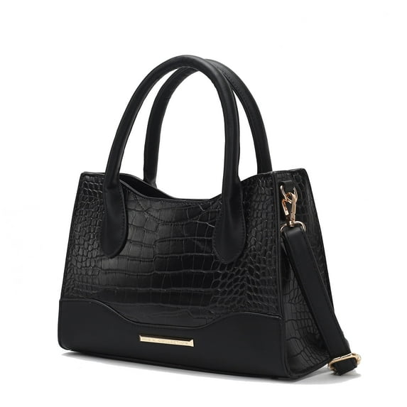 MKF Collection Gili Women's Crocodile Embossed Vegan Leather Tote Bag Purse by Mia K - Black