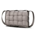 thumbnail image 1 of MKF Collection Ginger Vegan Leather Women's Shoulder Bag, Fancy Crossbody Purse Handbag by Mia K - Pewter, 1 of 11