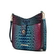 thumbnail image 1 of MKF Collection Giovana Women's Crossbody Bag, Gradient Crocodile Vegan Leather Handbag by Mia K - Blue, 1 of 6