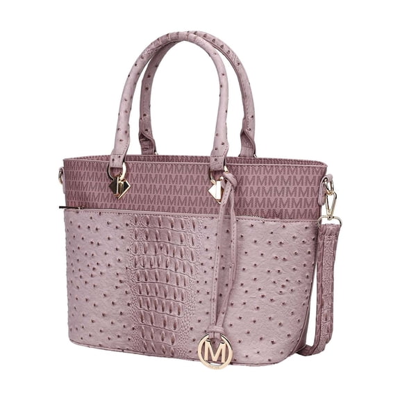 MKF Collection Grace Women's tote Bag, Croco Vegan Leather Shoulder Bag Handbag Purse by Mia K