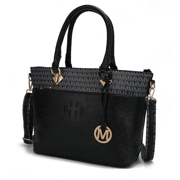 MKF Collection Grace Women's tote Bag, Croco Vegan Leather Shoulder Bag Handbag Purse by Mia K