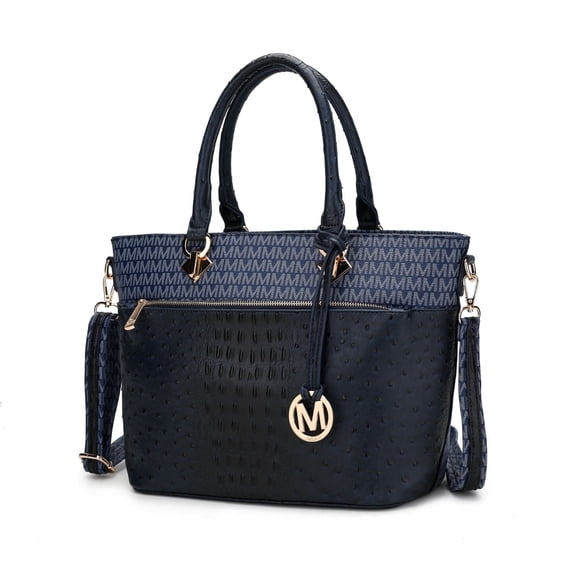 MKF Collection Grace Women's tote Bag, Croco Vegan Leather Shoulder Bag Handbag Purse by Mia K