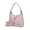 thumbnail image 1 of MKF Collection Graciela Women's Hobo Bag & Wallet, Vegan Leather Shoulder Bag 2pcs Set Handbag by Mia K. - Pink, 1 of 7